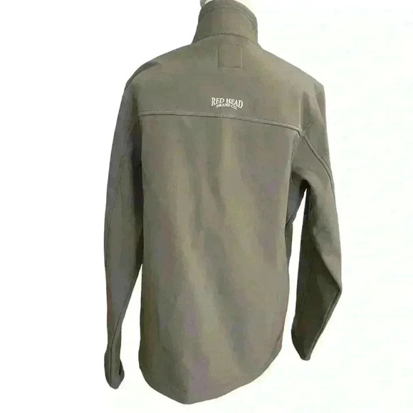 RedHead Softshell Fleece Jacket Men’s Size S Grey Outdoor Hiking Rain Fishing - Picture 4 of 11